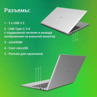 Ноутбук Digma EVE P5851 Pentium Silver N5030 8Gb SSD256Gb Intel UHD Graphics 605 15.6" IPS FHD (1920x1080) Windows 11 Professional silver WiFi BT Cam 5000mAh (DN15N5-8CXW05) от магазина РЭССИ