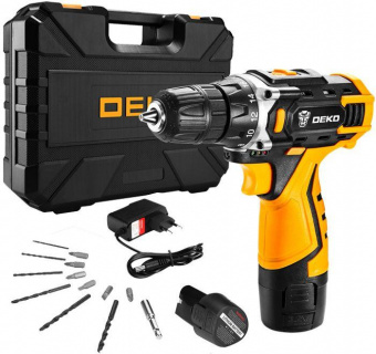 Дрель-шуруповерт Deko DKCD12FU-Li SET3 аккум. патрон:быстрозажимной (кейс в комплекте) (063-4173) от магазина РЭССИ