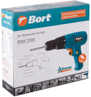 Дрель-шуруповерт Bort BSM-250X 280Вт патрон:быстрозажимной (91272584) от магазина РЭССИ