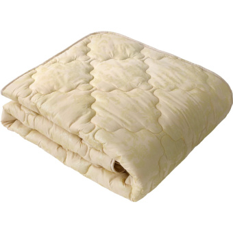 Стеганое одеяло Самойловский Текстиль Шерсть Ангоры/полиэстер Ангора 140x205 см Золотые вензеля 300 г/м2 761604 от магазина РЭССИ