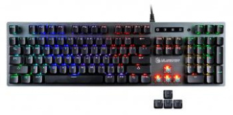 Клавиатура A4Tech Bloody B765 механическая серый USB for gamer LED (B765 GREY/NEON (GREEN SWITCH)) от магазина РЭССИ