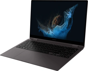 Ноутбук Samsung Galaxy Book 2 Pro 360 NP950 Core i7 1260P 16Gb SSD512Gb Intel Iris Xe graphics 15.6" AMOLED Touch FHD (1920x1080) Windows 11 Home English grey WiFi BT Cam (NP950QED-KA1IN) от магазина РЭССИ