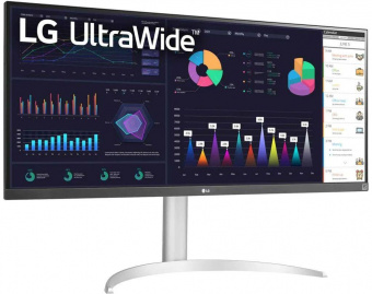 Монитор LG 34" 34WQ65X-W белый IPS LED 21:9 HDMI матовая HAS 500cd 178гр/178гр 2560x1080 DP FHD USB 7.9кг от магазина РЭССИ