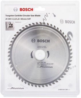 Диск пильный по алюм. Bosch ECO ALU (2608644389) d=190мм d(посад.)=30мм (циркулярные пилы) от магазина РЭССИ