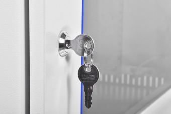 Шкаф коммутационный ЦМО ШРН-ЭКОНОМ (ШРН-Э-12.350) настенный 12U 600x350мм пер.дв.стекл 85кг серый 300мм от магазина РЭССИ