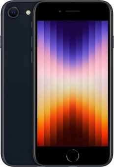 Смартфон Apple A2782 iPhone SE 2022 128Gb 3Gb темная ночь моноблок 3G 4G 1Sim 4.7" 750x1334 iOS 16 12Mpix 802.11 a/b/g/n/ac/ax NFC GPS TouchSc Protect от магазина РЭССИ
