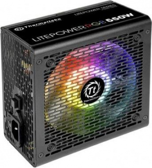 Блок питания Thermaltake ATX 550W Litepower RGB 550 (24+4+4pin) APFC 120mm fan color LED 5xSATA RTL от магазина РЭССИ