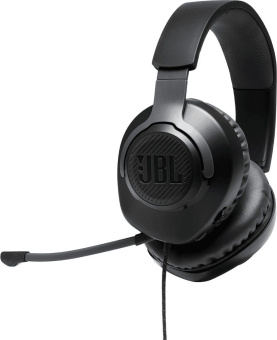 Гарнитура накладные JBL Quantum 100 1.2м черный проводные оголовье (JBLQUANTUM100BLK) от магазина РЭССИ