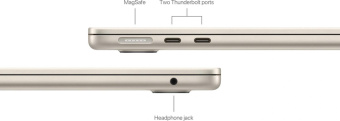 Ноутбук Apple MacBook Air A3113 M3 8 core 16Gb SSD512Gb/10 core GPU 13.6" Liquid Retina (2560x1664) macOS star WiFi BT Cam (Z1G70003D(MXCU3)) от магазина РЭССИ