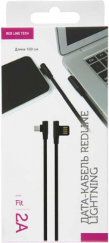 Кабель Redline Fit УТ000015522 USB (m)-Lightning (m) 1м черный от магазина РЭССИ