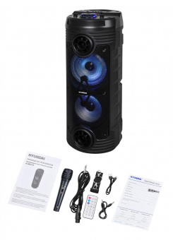 Минисистема Hyundai H-MC170 черный 80Вт FM USB BT SD/MMC от магазина РЭССИ