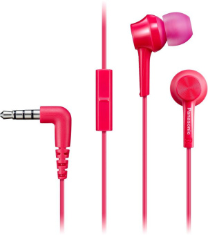 Гарнитура вкладыши Panasonic RP-TCM115GC 1.2м розовый проводные в ушной раковине (RP-TCM115GCP) от магазина РЭССИ