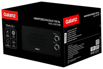 Микроволновая Печь Galanz MOS-2007MB 20л. 700Вт черный от магазина РЭССИ