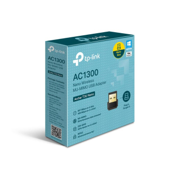 Сетевой адаптер WiFi TP-Link ARCHER T3U NANO AC1300 USB 2.0 от магазина РЭССИ