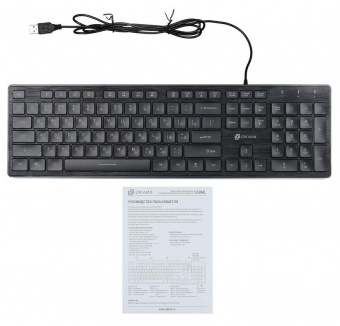 Клавиатура Оклик 550ML черный USB slim Multimedia LED от магазина РЭССИ