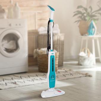Швабра паровая Endever Odyssey Q-612 1200Вт белый/голубой от магазина РЭССИ