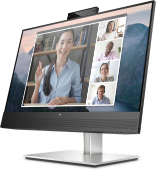 Монитор HP 23.8" E24mv G4 Conferencing черный IPS 5ms 16:9 HDMI Cam 250cd 178гр/178гр 1920x1080 VGA DP FHD USB 6.5кг от магазина РЭССИ