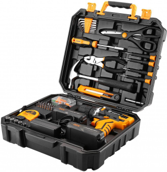 Дрель-шуруповерт Deko DKCD20FU-Li аккум. патрон:быстрозажимной (кейс в комплекте) (063-4178) от магазина РЭССИ