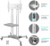 Картинка Подставка для телевизора Onkron TS1351 черный 32"-65" макс.50кг напольный мобильный от магазина РЭССИ Подставка для телевизора Onkron TS1351 черный 32"-65" макс.50кг напольный мобильный от магазина РЭССИ