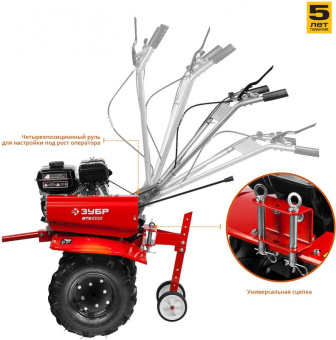 Мотоблок Зубр МТБ-400 бензиновый 7л.с. от магазина РЭССИ