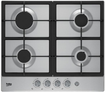 Газовая варочная поверхность Beko HIAG64235SX нержавеющая сталь от магазина РЭССИ