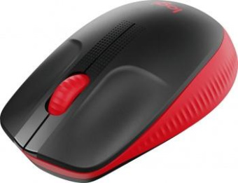Мышь Logitech M190 черный/красный оптическая (1000dpi) беспроводная USB (2but) от магазина РЭССИ