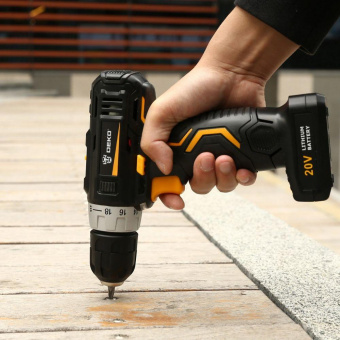 Дрель-шуруповерт Deko GCD20DU3 аккум. патрон:быстрозажимной (063-4144) от магазина РЭССИ