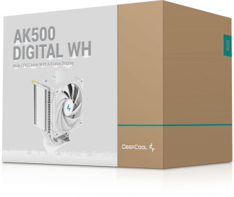 Устройство охлаждения(кулер) Deepcool AK500 Digital Soc-AM5/AM4/1151/1200/1700 белый 4-pin 25.9-28dB Al+Cu 240W 1291gr Ret (R-AK500-WHADMN-G) от магазина РЭССИ