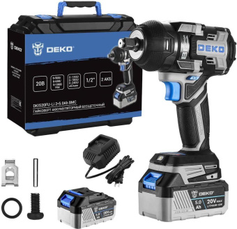 Гайковерт Deko DKIS20FU-Li серый/черный от магазина РЭССИ