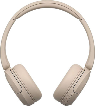 Наушники накладные Sony WH-CH520 бежевый беспроводные bluetooth оголовье (WH-CH520/C) от магазина РЭССИ