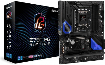 Материнская плата Asrock Z790 PG RIPTIDE Soc-1700 Intel Z790 4xDDR5 ATX AC`97 8ch(7.1) 2.5Gg RAID+HDMI+DP от магазина РЭССИ