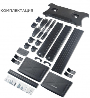Подставка для телевизора Onkron TS2811 черный 60"-100" макс.147.8кг напольный мобильный от магазина РЭССИ