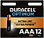 Батарея Duracell Alkaline LR03 Optimum AAA (12шт) блистер от магазина РЭССИ