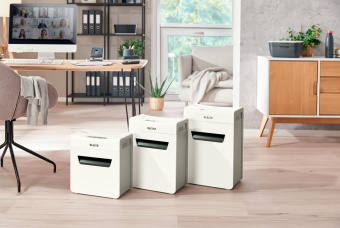 Шредер Leitz IQ Protect Premium 8X белый (секр.P-4) фрагменты 8лист. 14лтр. скрепки скобы от магазина РЭССИ