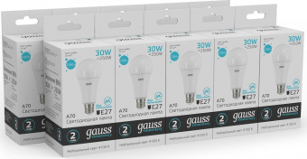 Лампа светодиодная Gauss Globe Elementary 30Вт цок.:E27 груша 220B 4100K св.свеч.бел.ней. А67 (упак.:1шт) (73229) от магазина РЭССИ