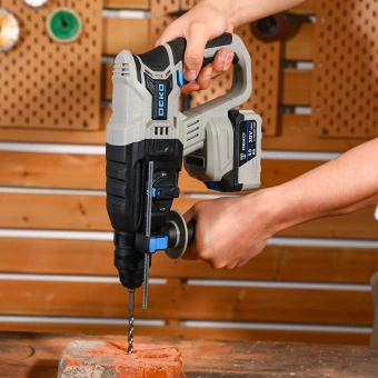 Перфоратор Deko ZKCH20 патрон:SDS-plus уд.:3Дж аккум. (кейс в комплекте) от магазина РЭССИ