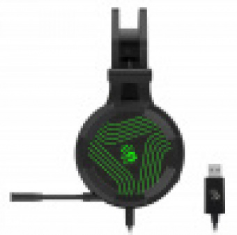 Наушники с микрофоном A4Tech Bloody G530S черный/зеленый 2м мониторные USB оголовье (G530S) от магазина РЭССИ