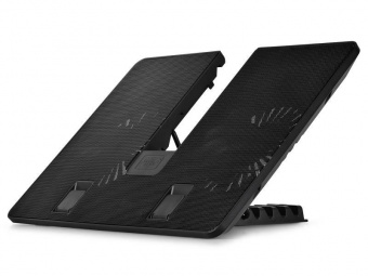 Подставка для ноутбука Deepcool U PAL (U-PAL) 15.6"390x280x28мм 26дБ 1xUSB 2x 140ммFAN 765г пластик ABS черный от магазина РЭССИ