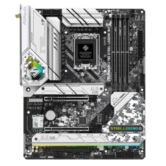 Материнская плата Asrock Z790 STEEL LEGEND WIFI Soc-1700 Intel Z790 4xDDR5 ATX AC`97 8ch(7.1) 2.5Gg RAID+HDMI+DP от магазина РЭССИ