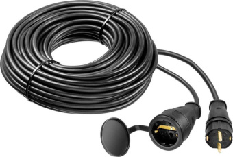 Удлинитель силовой Stayer 55026-30 3x1.5кв.мм 1розет. 30м КГ без катушки черный от магазина РЭССИ