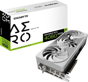 Видеокарта Gigabyte PCI-E 4.0 GV-N408SAERO OC-16GD NVIDIA GeForce RTX 4080 Super 16Gb 256bit GDDR6X 2595/23000 HDMIx1 DPx3 HDCP Ret от магазина РЭССИ