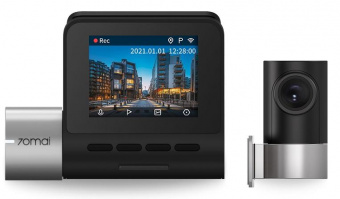Видеорегистратор 70Mai Dash Cam Pro Plus+ Rear Cam, черный (A500S-1) черный 5Mpix 1944x2592 1080p 140гр. GPS MSC8336D от магазина РЭССИ