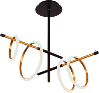 Люстра Hiper H847-0 потолоч. цв.св.:белый черный/золотистый от магазина РЭССИ