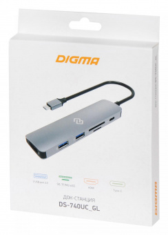 Стыковочная станция Digma DS-740UC_GL от магазина РЭССИ