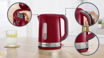 Чайник электрический Bosch TWK6A514 1.7л. 2200Вт красный корпус: пластик от магазина РЭССИ