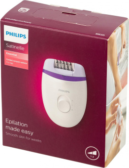 Эпилятор Philips BRE225/00 скор.:2 от электр.сети белый/фиолетовый от магазина РЭССИ