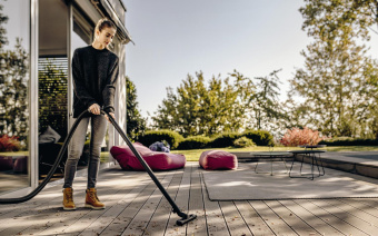 Строительный пылесос Karcher WD 4 V-20/5/22 1000Вт (уборка: сухая/сбор воды) желтый от магазина РЭССИ