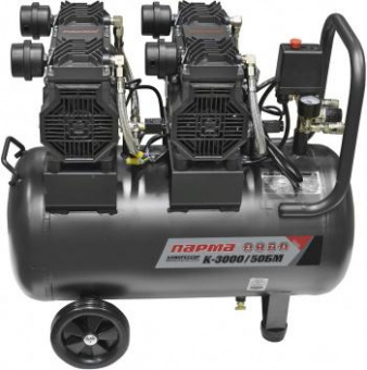 Компрессор поршневой Парма БМ K-3000/50БМ безмасляный 474л/мин 50л 3000Вт серый/черный от магазина РЭССИ