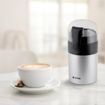 Кофемолка Vitek VT-1540 SR 120Вт сист.помол.:ротац.нож вместим.:40гр серебристый от магазина РЭССИ