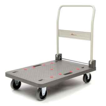 Платформенная тележка СТЕЛЛА-ТЕХНИК 900х610 со складной ручкой грузоподъемность 250 кг FW-250П от магазина РЭССИ